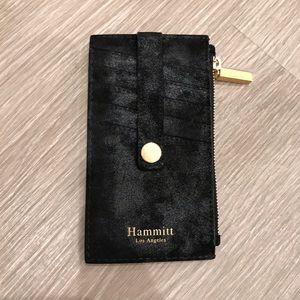 Hammitt Los Angeles black sparkly wallet